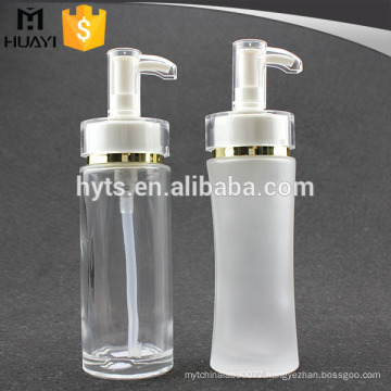 clear or frost glass process body lotion bottle for people
